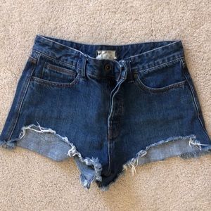Free people high waisted shorts